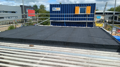 Commercial flat roof installation by FRR Midlands